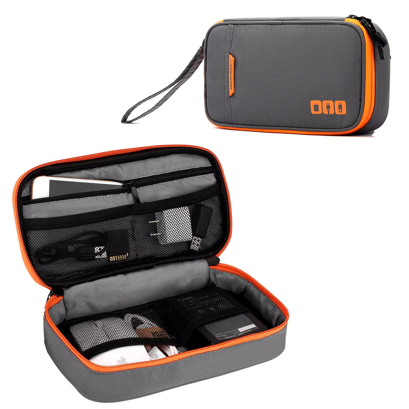 Portable Electronic Accessories Travel Case,Cable Organizer Bag Gadget Carry Bag for Ipad,Cables,Power,Usb Flash Drive, Charger