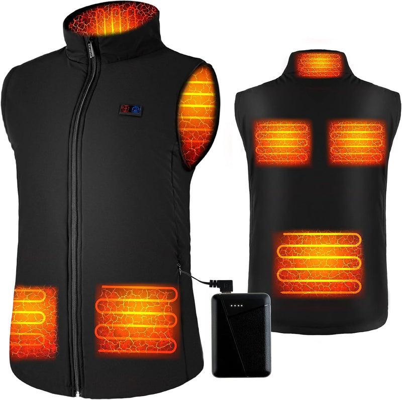 Heated Vest for Men Women - Rechargeable Heated Jacket, Heated Vest with Battery Pack(Slim Fitting)