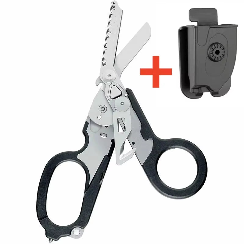 Multifunction Scissors  for Raptors First Aid Expert Tactical Folding Scissors Outdoor Survival Tool Combination Gadget