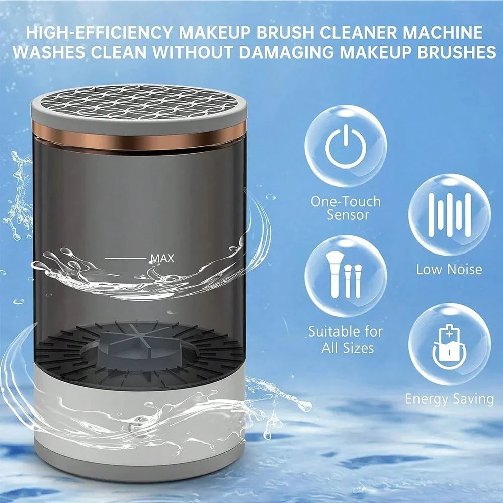 Electric Makeup Brush Cleaner & Dryer – Automatic Fast Clean Machine