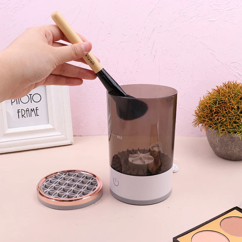 Electric Makeup Brush Cleaner & Dryer – Automatic Fast Clean Machine