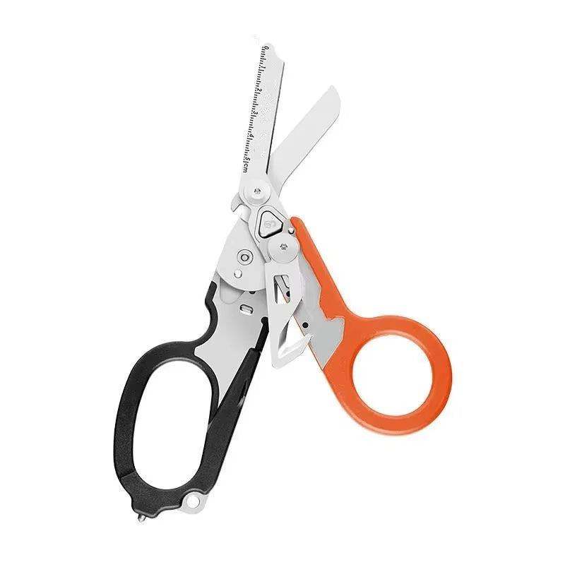 Multifunction Scissors  for Raptors First Aid Expert Tactical Folding Scissors Outdoor Survival Tool Combination Gadget