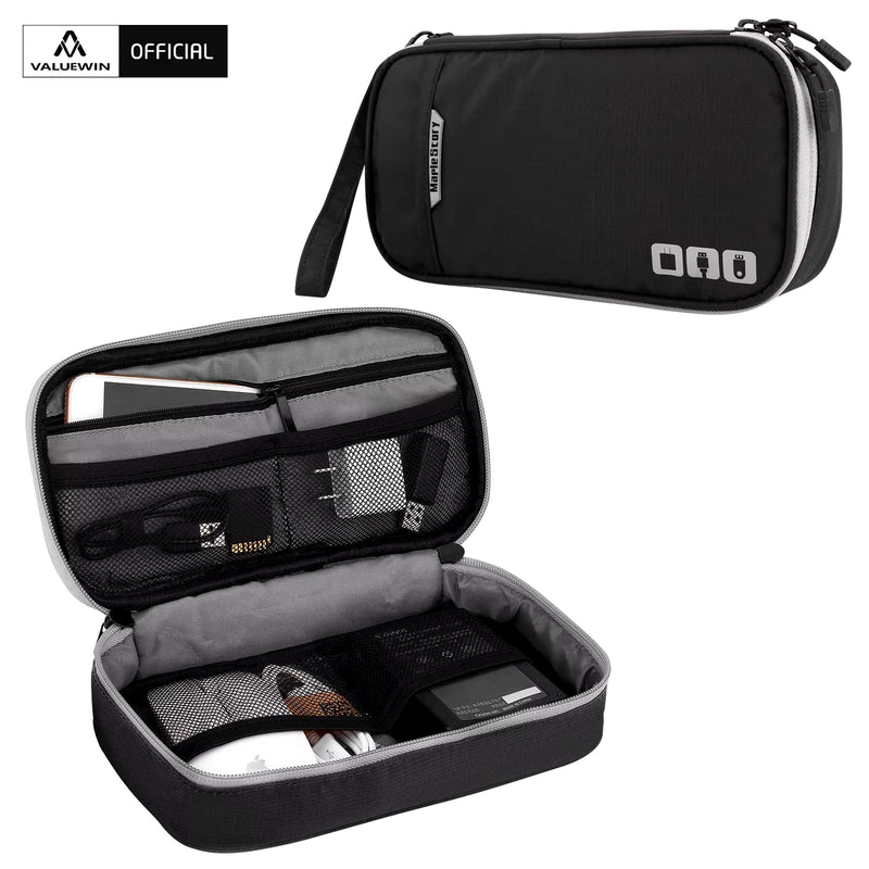 Portable Electronic Accessories Travel Case,Cable Organizer Bag Gadget Carry Bag for Ipad,Cables,Power,Usb Flash Drive, Charger