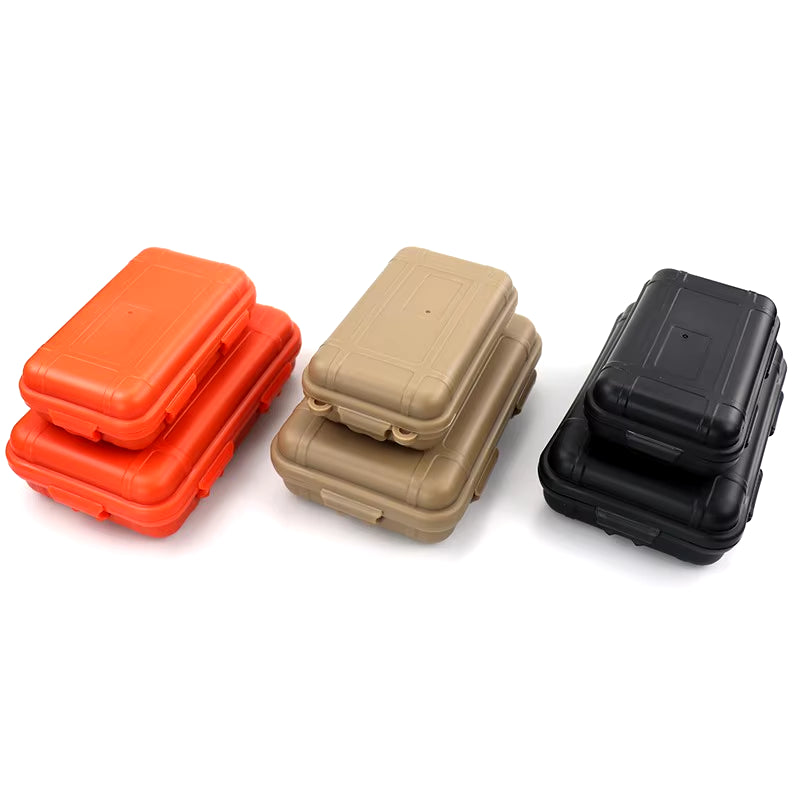 Outdoor Sealed Box Plastic Shockproof Bins Waterproof Box Travel Storage Kit Survival Case Valuables Electronic Gadget Container