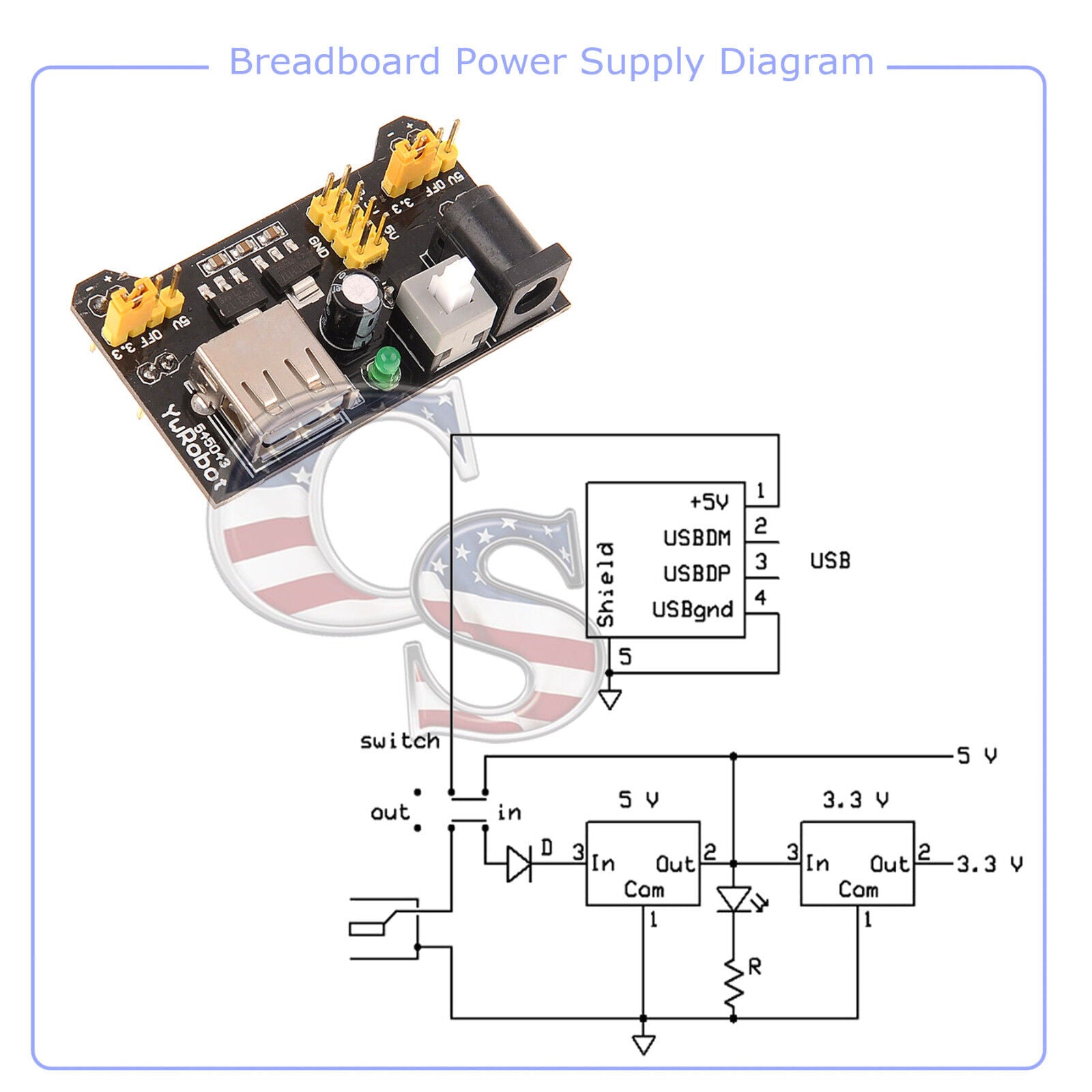 MB-102 830 Point Prototype PCB Breadboard+65P