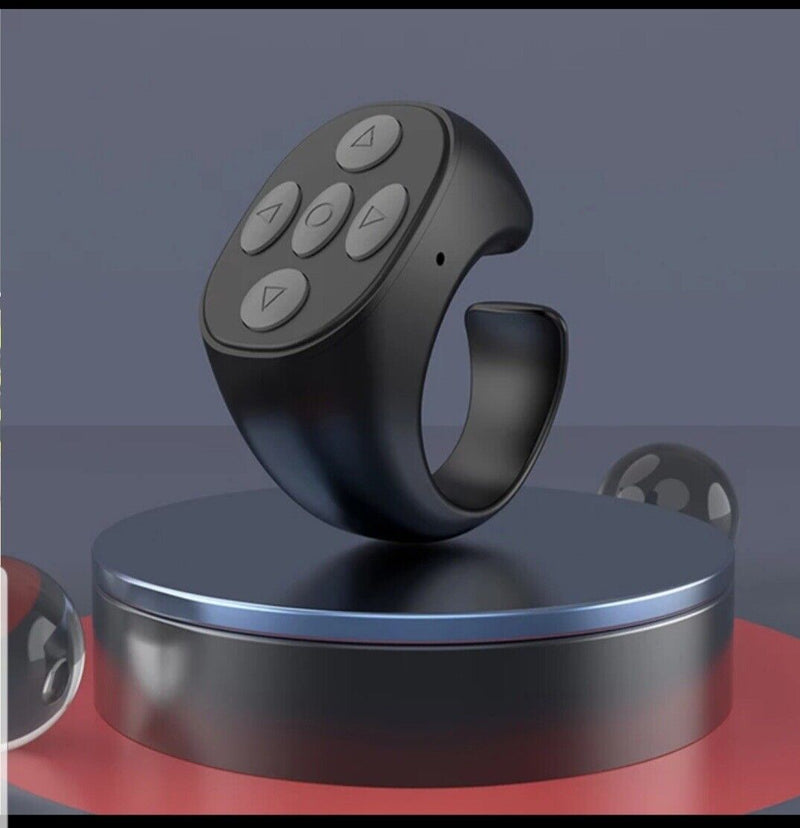 Remote Control Ring Gadget Flipping Selfie Fingertip Controller for Tiktok