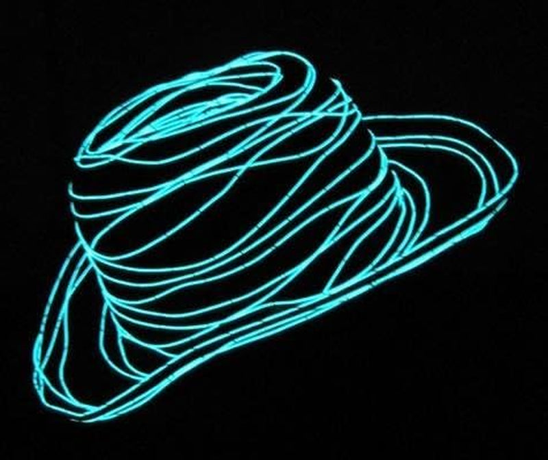 EL Wire Battery Pack 9.8Ft / 3M Bright Neon Light Strip 360° Illumination Neon Tube Rope Lights for DIY, Festival, Party Decoration, Pub, Halloween, Chrismas (9.8Ft / 3M, Light Green)