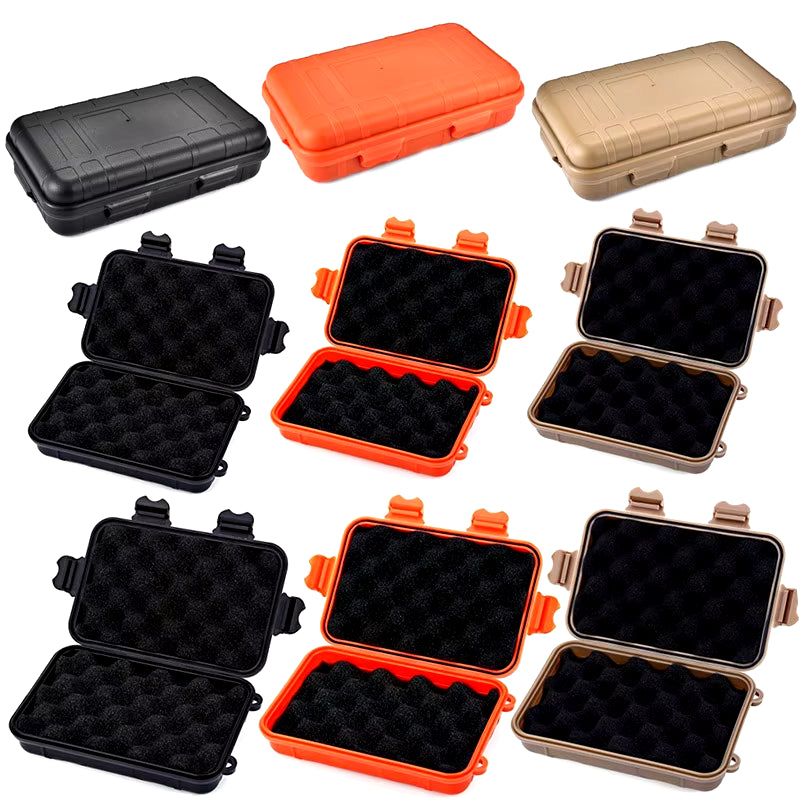 Outdoor Sealed Box Plastic Shockproof Bins Waterproof Box Travel Storage Kit Survival Case Valuables Electronic Gadget Container