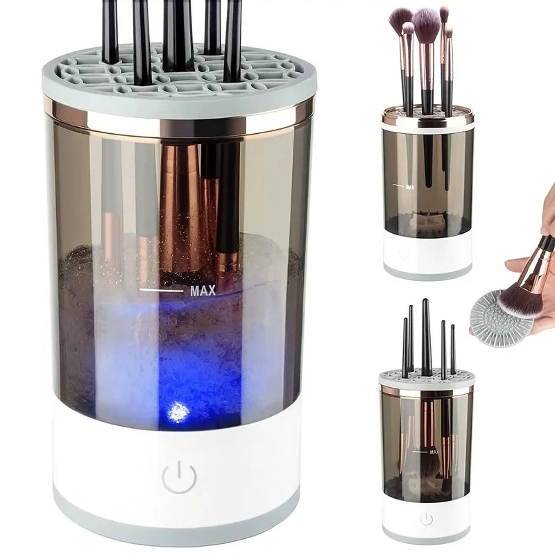 Electric Makeup Brush Cleaner & Dryer – Automatic Fast Clean Machine