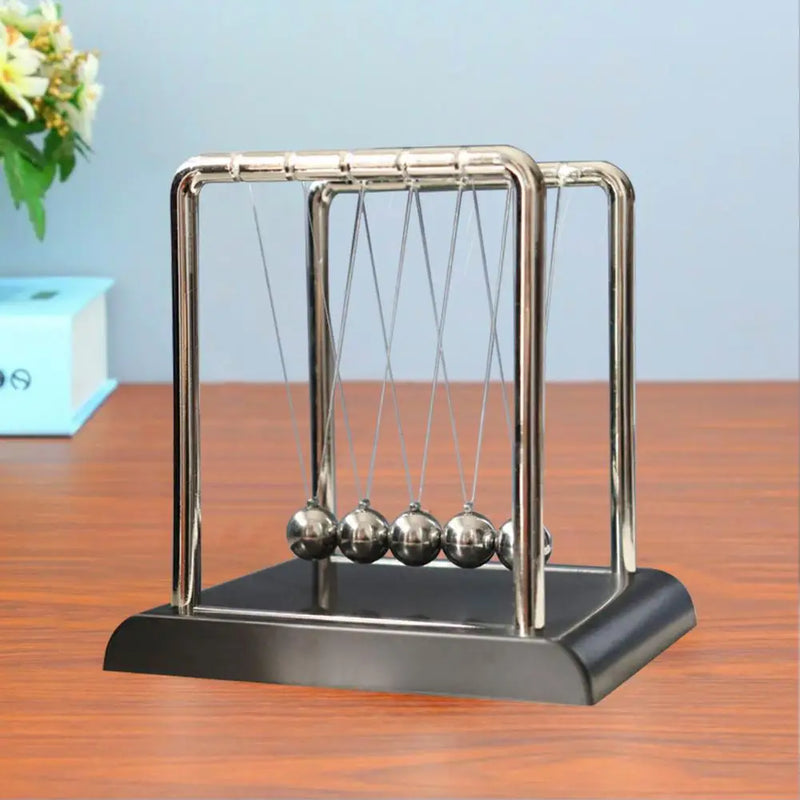 Mechanical Gadget Educational Physics Toy Newton'S Cradle Metal Pendulum for Office Stress Relief Home Desk for Science