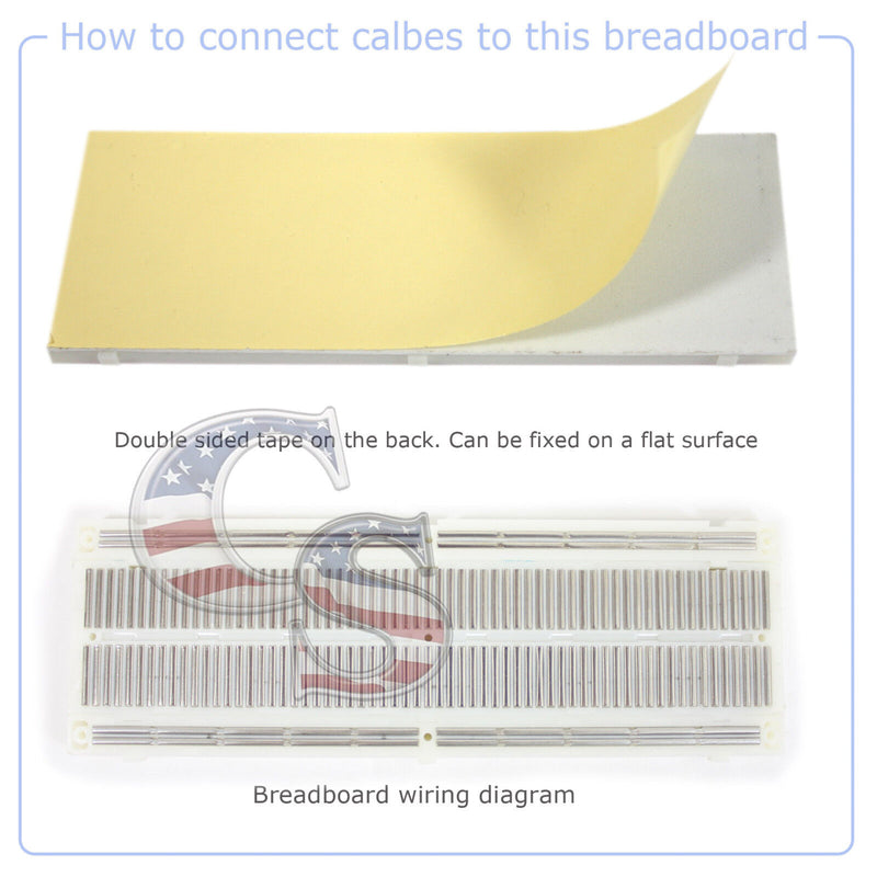 MB-102 830 Point Prototype PCB Breadboard+65P